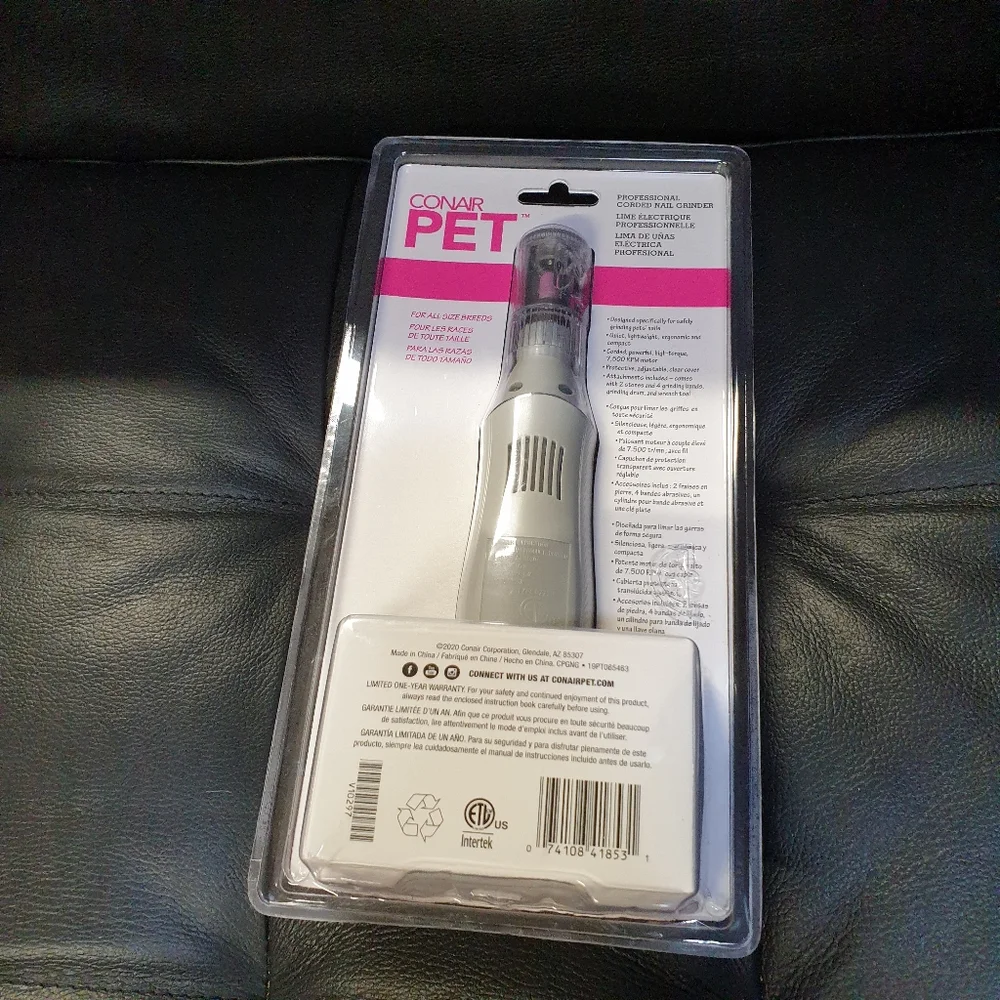 CONAIRPET Professional Nail Grinder Corded NEW